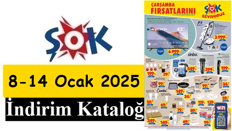 8-14 Ocak 2025 ŞOK Aktüel Ürünler Kataloğu