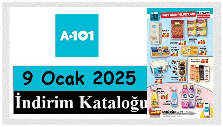 9 Ocak 2025 A101 Aktüel Ürünler Kataloğu