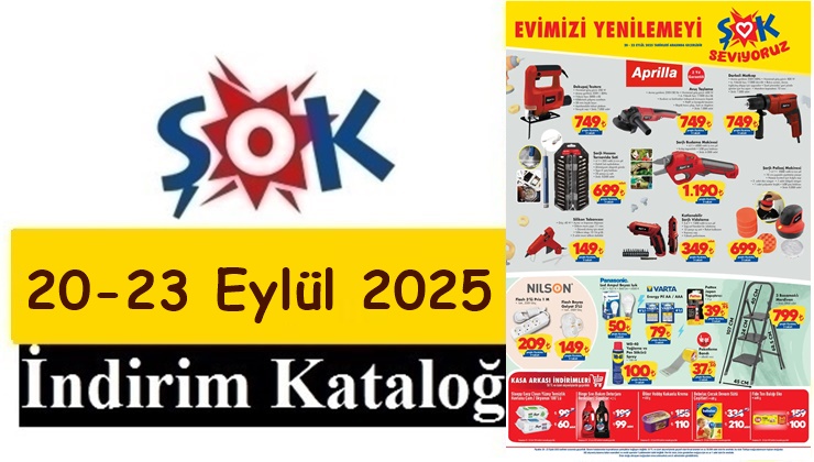 20 Eylül 2025 ŞOK Aktüel Ürünler Kataloğu