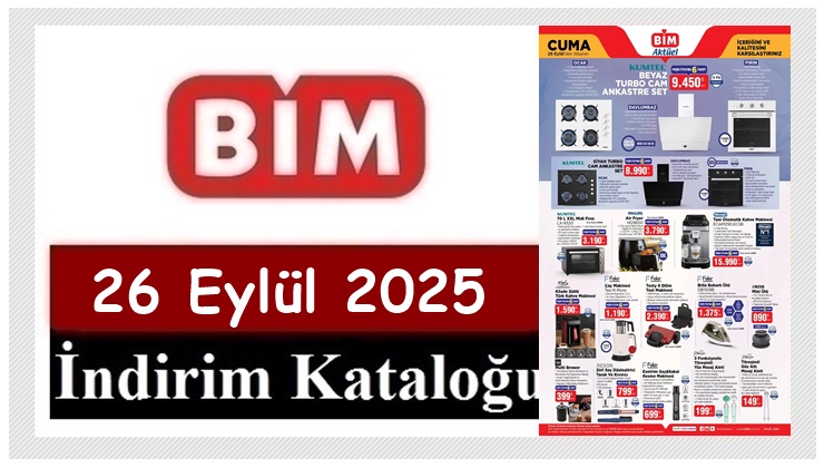 26 Eylül 2025 BİM Aktüel Ürünler Kataloğu