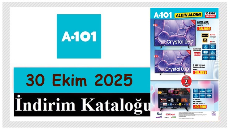 30 Ekim 2025 A101 Aktüel Ürünler Kataloğu