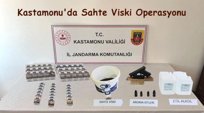 Kastamonu’da Sahte Viski Operasyonu, Çok Sayıda Gözaltı Var