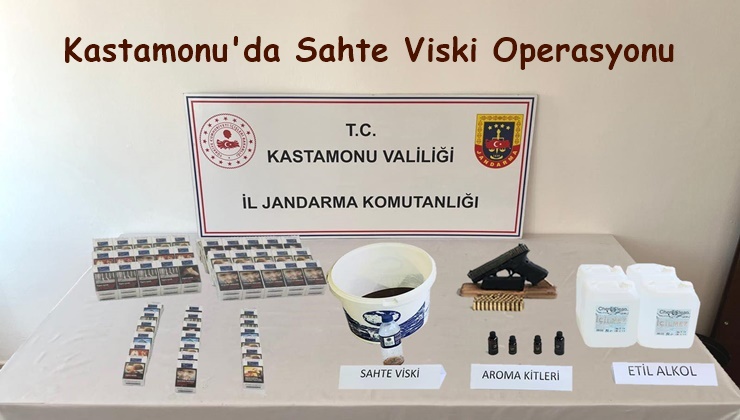 Kastamonu’da Sahte Viski Operasyonu, Çok Sayıda Gözaltı Var