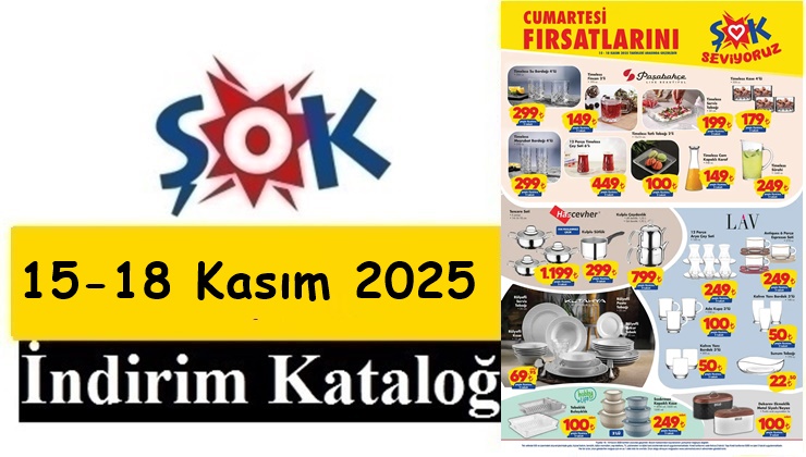 15-18 Kasım 2025 ŞOK Aktüel Ürünler Kataloğu