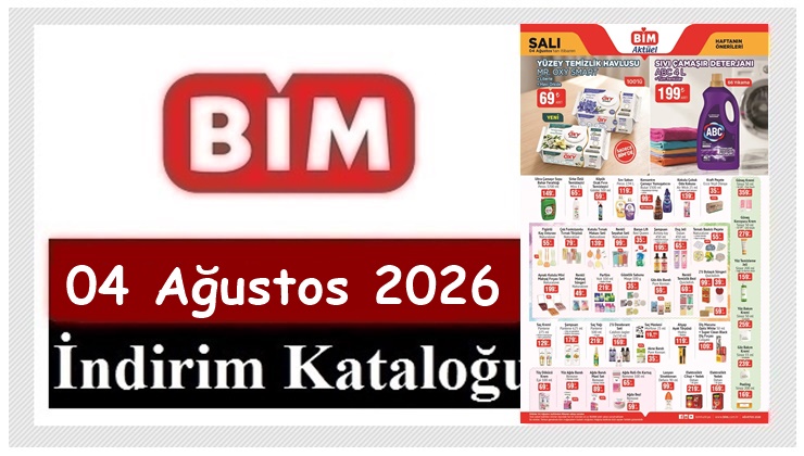 04 Ağustos 2026 BİM Aktüel Ürünler Kataloğu