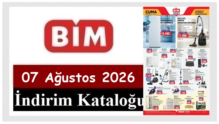 07 Ağustos 2026 BİM Aktüel Ürünler Kataloğu