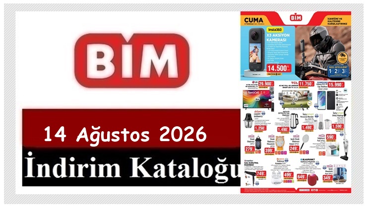 14 Ağustos 2026 BİM Aktüel Ürünler Kataloğu