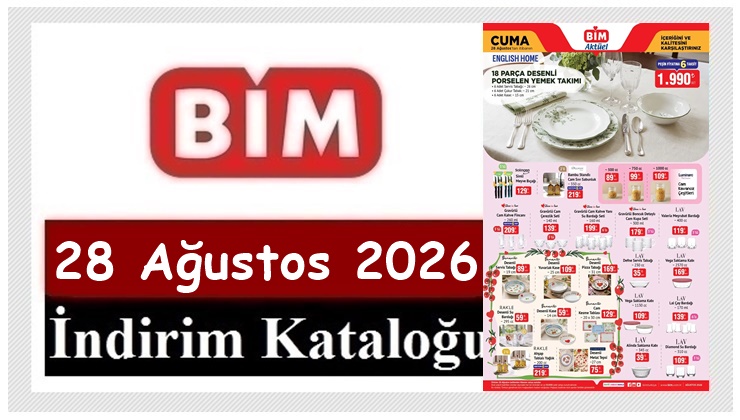 28 Ağustos 2026 BİM Aktüel Ürünler Kataloğu